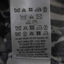 Pre Owned Burberry Black Leopard Print Button Front Short Sleeve Shirt S