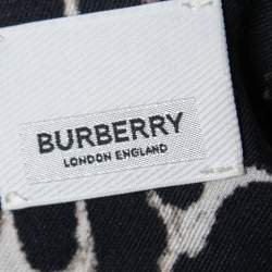 Pre Owned Burberry Black Leopard Print Button Front Short Sleeve Shirt S