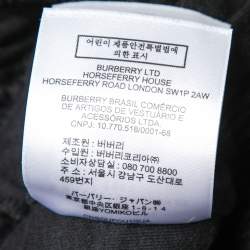 Burberry Black Knit Side Check Stripe Drawstring Shorts M
