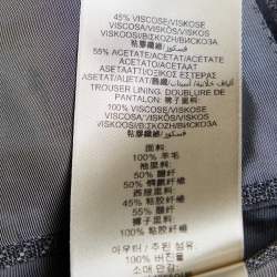 Pre Owned Burberry Grey Textured Wool Sandhurst Tailored Jacket  XXL