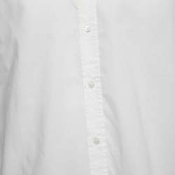 Burberry White Poplin Button Front Shirt M