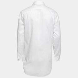 Burberry White Poplin Button Front Shirt M