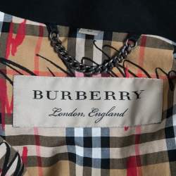 Burberry Black Cotton Zip-Up Jacket L