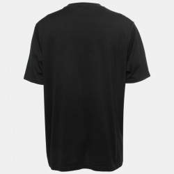 Burberry Black Cotton Hesford TB Monogram T-Shirt XL