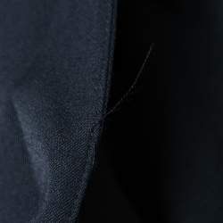 Pre Owned Burberry Vintage Navy Blue Wool Blend Single-Breasted Blazer XXL