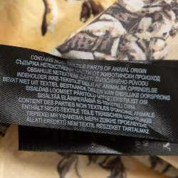 Pre Owned Burberry Butter Yellow Castle Print Cotton Pyjama Style Shirt M