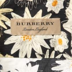 Burberry Multicolor Floral Print Cotton Button Front Shirt L