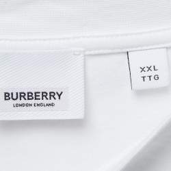 Burberry White Bambi Print Cotton Crew Neck T-Shirt XXL