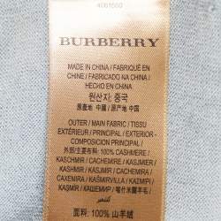 Pre Owned Burberry Grey Cashmere Crewneck Jumper XL