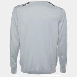 Pre Owned Burberry Grey Cashmere Crewneck Jumper XL