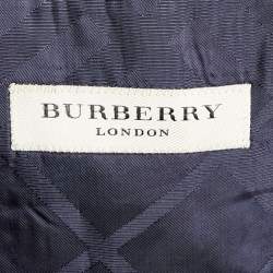 Pre Owned Burberry Navy Blue Wool MilBank/Stirling Abiyo 3 Piece Suit L