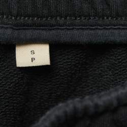 Burberry Black Knit KINGDOM Printed Side Detail Jog Pants S