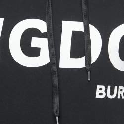 Burberry Black KINGDOM Printed Knit Hooded Sweatshirt XS