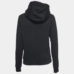 Burberry Black KINGDOM Printed Knit Hooded Sweatshirt XS