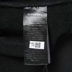Burberry Black KINGDOM Printed Knit Hooded Sweatshirt XS
