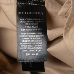 Burberry Beige Sketch Print Cotton Batson Army Shirt L