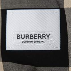 Burberry Beige Checked Cotton Button Front Half Sleeve Shirt XXL