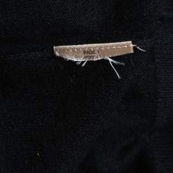 Burberry Black Wool Crew Neck Pullover L