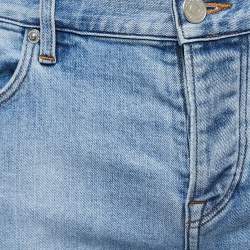 Pre Owned Burberry Blue Denim Straight Fit Jeans M/Waist 35"