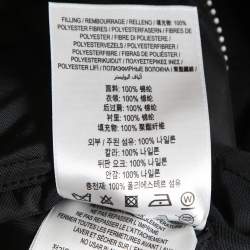 Burberry Black Quilted Nylon Zip Front Jacket XL