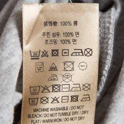Burberry Grey Embellished Creature Motif Cotton Crew Neck T-Shirt M