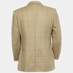 Burberry Vintage Brown Wool Single Breasted Blazer IT 50