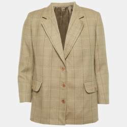 Burberry Vintage Brown Wool Single Breasted Blazer IT 50