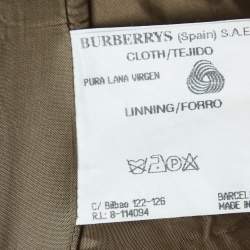 Burberry Vintage Brown Wool Single Breasted Blazer IT 50