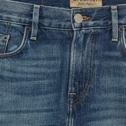 Burberry Blue Washed Denim Slim Fit Jeans S Waist 30''