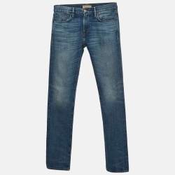 Burberry Blue Washed Denim Slim Fit Jeans S Waist 30''