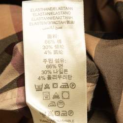 Pre Owned Burberry Brown Checked Cotton Long Sleeve Shirt L