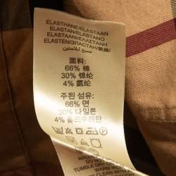 Pre Owned Burberry Brown Checked Cotton Long Sleeve Shirt L