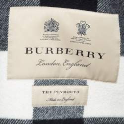 مملوكة مسبقًا Burberry Navy Blue Wool Plymouth Duffle Coat M