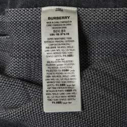 Burberry Grey Checked Wool Drawstring Track Shorts S