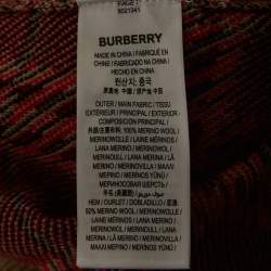 Burberry Beige Checked Merino Wool Drawstring Shorts L