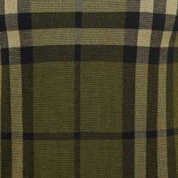 Burberry Green Plaid Wool Blend Knit T-Shirt XS
