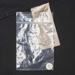 Pre Owned Burberry Black Cotton Long Sleeve Shirt XXL