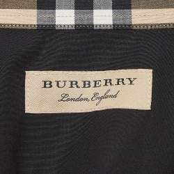 Pre Owned Burberry Black Cotton Long Sleeve Shirt XXL