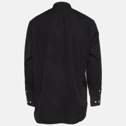 Pre Owned Burberry Black Cotton Long Sleeve Shirt XXL