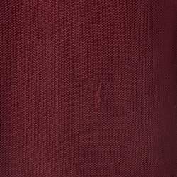 Pre Owned Burberry Maroon Cotton Pique Polo T-Shirt XXL