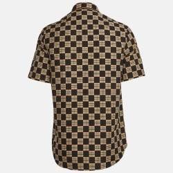 Burberry Black/Brown Checked Cotton Shirt XXS