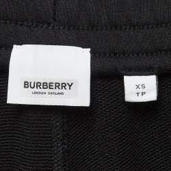 Burberry Black Cotton M Gresham TB Sweatpants XS
