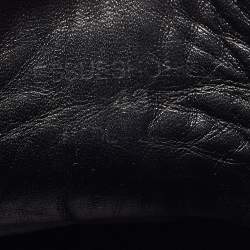 Pre Owned Burberry Navy Blue Check Canvas Painton High Top Sneakers Size 43