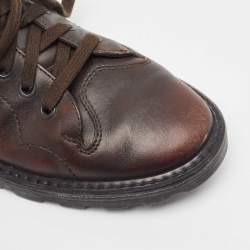 Burberry Brown Leather Ankle Length Boots Size 40