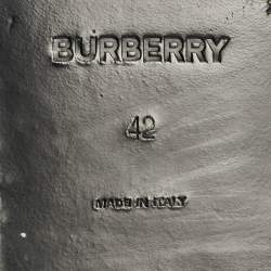 Pre Owned Burberry Black Brogue Leather Lace Up Derby Size 42