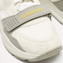 Burberry Multicolor Suede and Leather Ramsey Sneakers Size 45