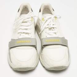 Burberry Multicolor Suede and Leather Ramsey Sneakers Size 45