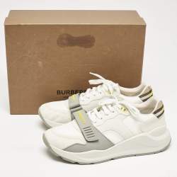 Burberry Multicolor Suede and Leather Ramsey Sneakers Size 45