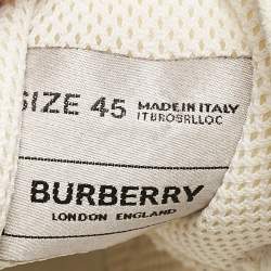 Burberry Multicolor Suede and Leather Ramsey Sneakers Size 45