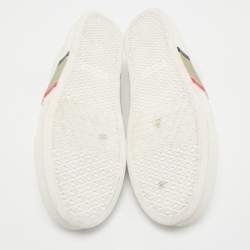 Burberry White Leather Low Top Sneakers Size 44